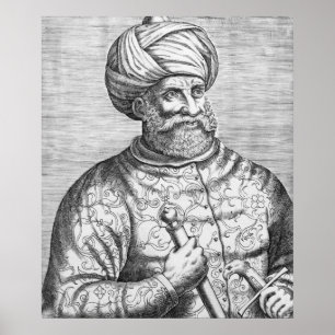 Póster Barbarossa, ilustração de Andre Thevet