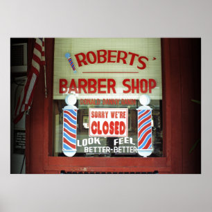 Poster Barbearia de Roberts
