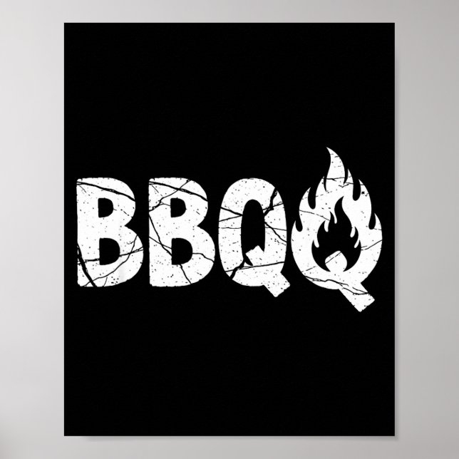 Poster Barbecue Bbq Joke Gift For Grill Timer Smoker Camn (Frente)
