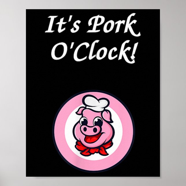 Poster Barbecue Grill Tabageiro De Churrasco De Oclock De (Frente)