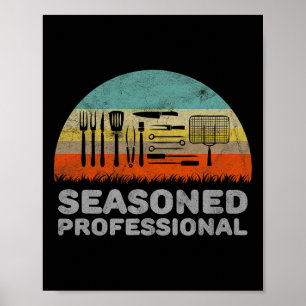 Poster Barbecue Profissional Encantado Funny