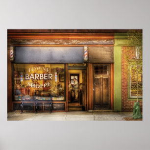 Póster Barbeiro - barbearia de Towne