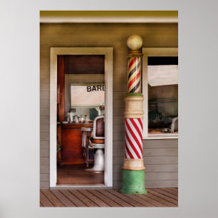 Poster Barbeiro - eu preciso um cabelo de cortar