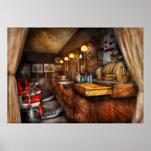 Póster Barbeiro - fechado em domingos