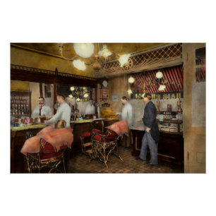 Póster Barbeiro - L.C. Wiseman Barbeiro, NY 1895