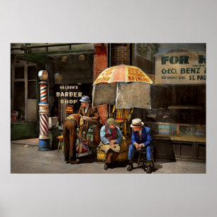 Póster Barbeiro - na barbearia 1937 de Nelson