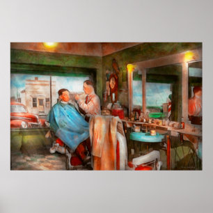 Póster Barbeiro - obtendo uma guarnição 1942