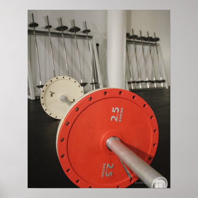 Poster Barbell na academia (Frente)