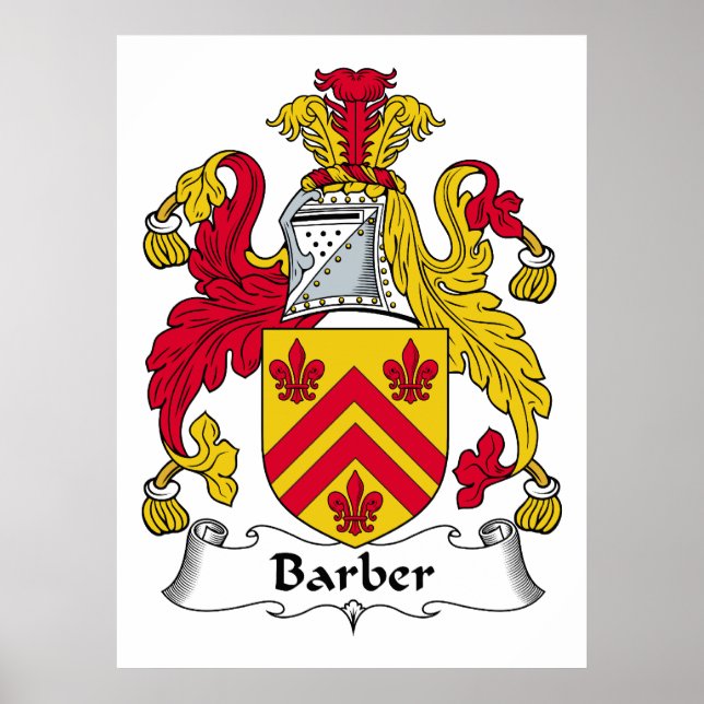 Poster Barber Family Crest (Frente)