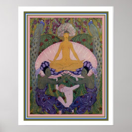 Poster Barbier Art Deco "O Nascimento de Vênus" 16x20