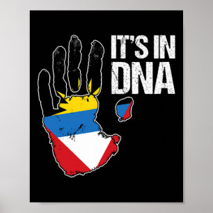 Poster Barbuda Antígua Está no meu Dna Barbudan Antiguan 