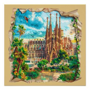 Póster Barcelona, Espanha