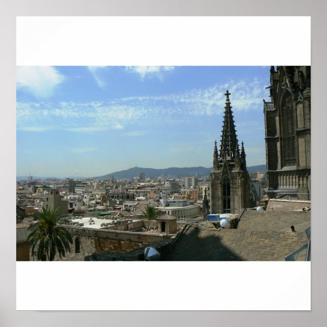 Póster Barcelona, Espanha (Frente)