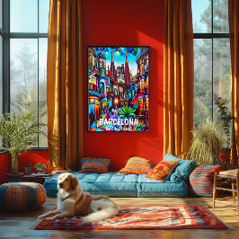 Póster Barcelona: La Ciudad de Gaudí.