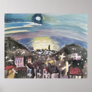 Póster Barcelona na noite (?a versão) por Walter Gramatt