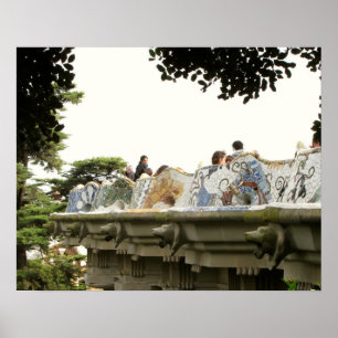 Póster Barcelona. Parque Güell.