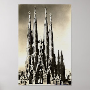 Poster Barcelona, Sagrada Família
