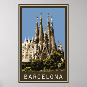 Poster Barcelona Sagrada Familia