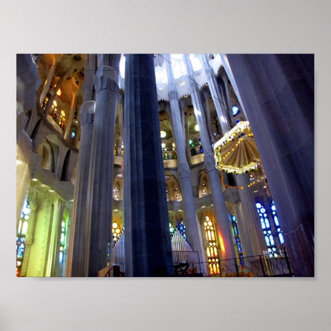 Poster Barcelona. Sagrada Familia. (Frente)