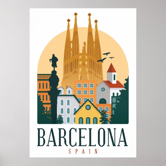 Poster BarcelonaSkyline (Frente)