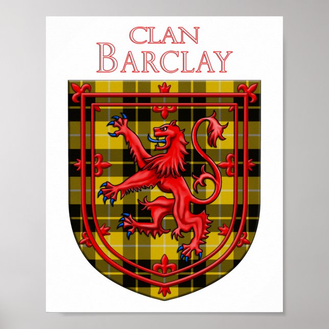 Poster Barclay Dress Tartan Xadrez escocesa (Frente)