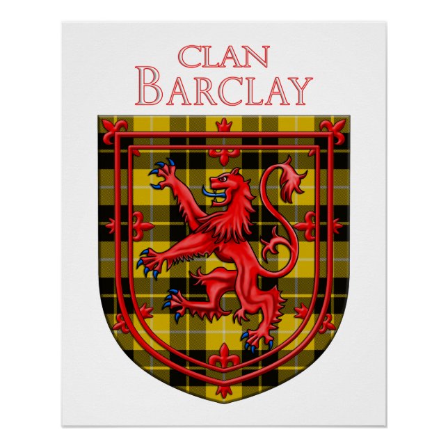 Póster Barclay Dress Tartan Xadrez escocesa (Frente)