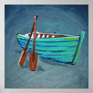 Póster Barco a Remo