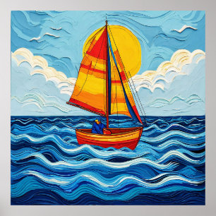 Poster Barco à vela 
