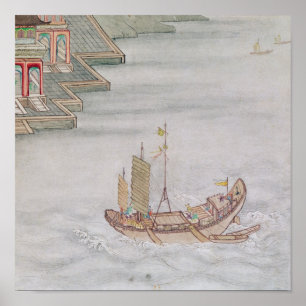 Póster Barco chinês