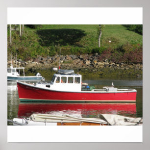 Póster Barco da lagosta de Maine
