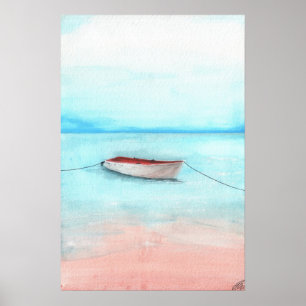 Poster Barco de águas de Elafonisi
