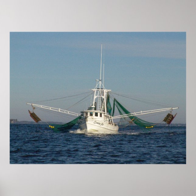 Póster Barco de Camarão (Frente)