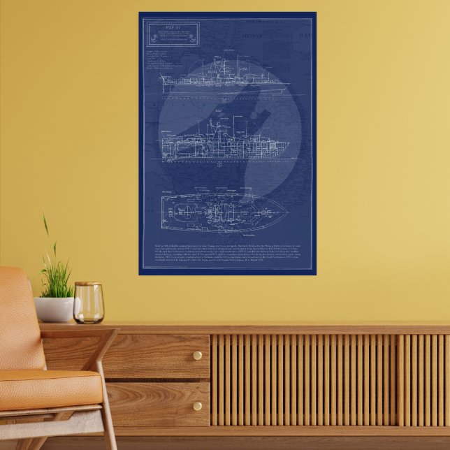 Poster Barco de Combate de Operações Especiais da Marinha (Sala de Estar 2)