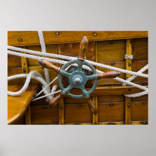 Póster Barco de madeira antigo
