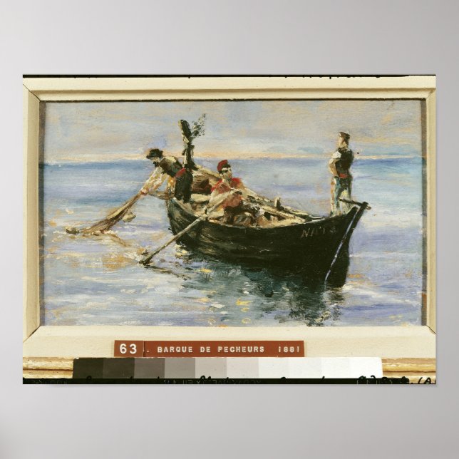Póster Barco de Pesca, 1881 (Frente)
