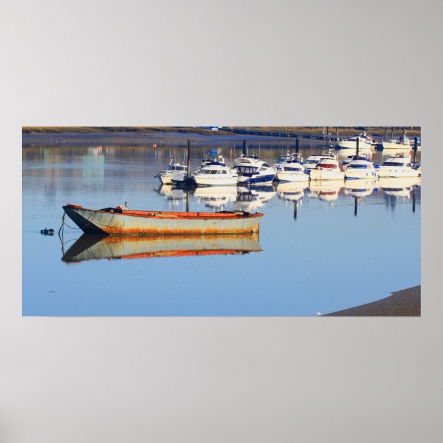 Póster Barco de Pesca Antigo (Frente)