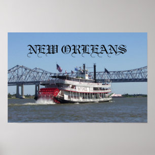 Póster Barco de rio