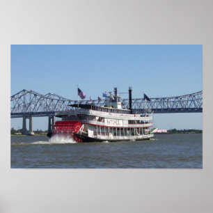 Póster Barco de rio