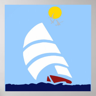 Poster Barco de vela