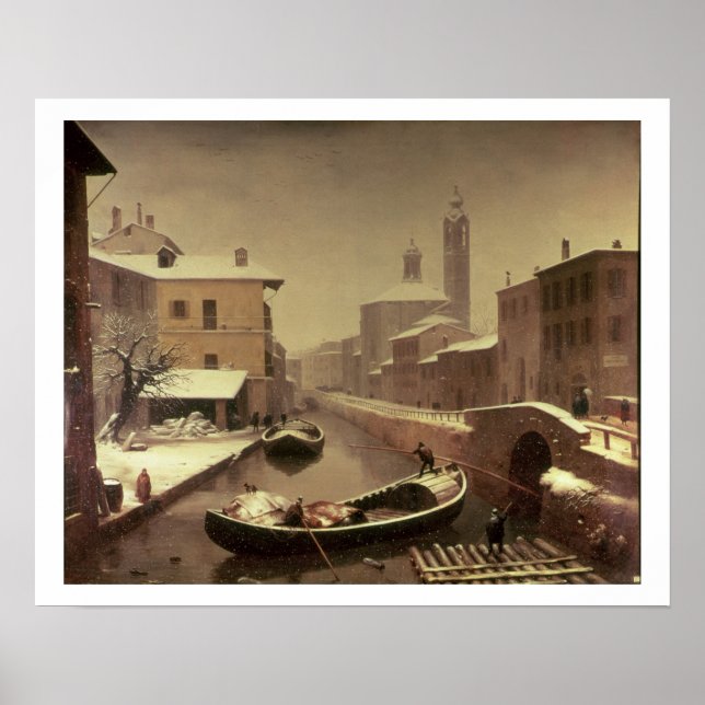 Poster Barco debaixo da neve (Frente)