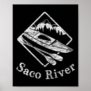 Poster Barco do Rio Saco Kayak Kayaking - Rapids Canoagem