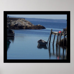 Póster Barco na angra de Peggy, Nova Escócia CA