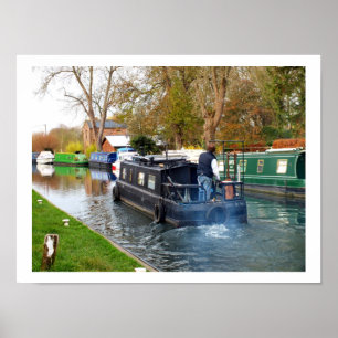 Poster Barco no canal de Newbury