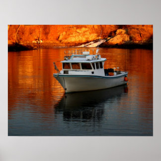 Poster Barco No Perkins Cove Maine