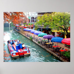 Póster Barco no Riverwalk