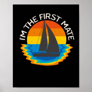 Poster Barco Retroativo da Primeira Embarcação de Navegaç