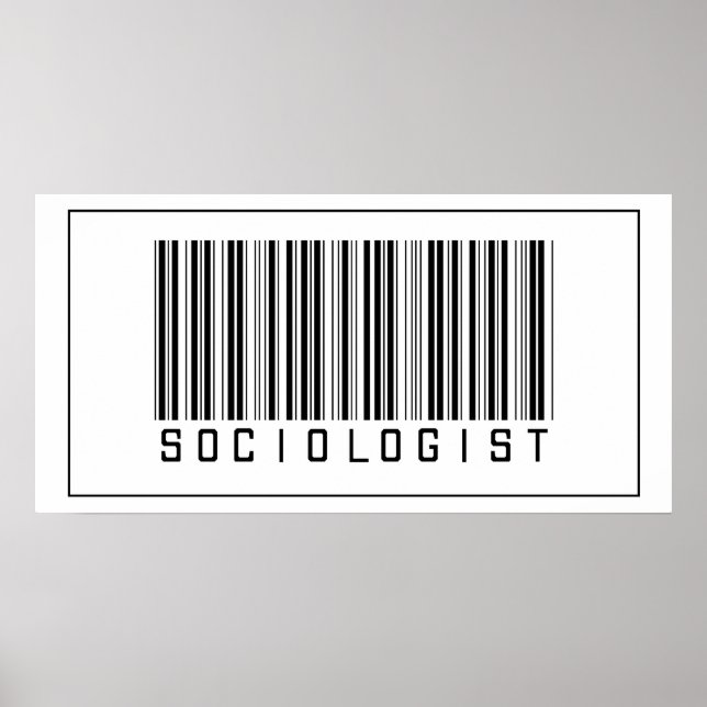 Póster Barcode Sociologista (Frente)