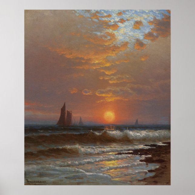 Poster Barcos à vela ao sol (Frente)