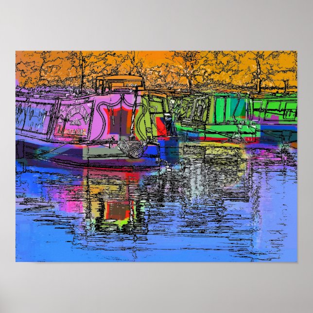 PÓSTER BARCOS CANAIS (Frente)