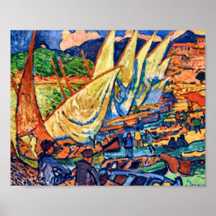 Poster Barcos de Pesca, Collioure Andre Derain